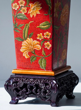 【本尼家】YS06手绘装饰陶瓷花瓶家用插花花瓶艺术品摆件