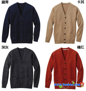 Ujia Youjia woolen sweater cardigan sweater ສໍາລັບຜູ້ຊາຍແລະແມ່ຍິງຄູ່ CP jacket ວິທະຍາໄລແບບຍີ່ປຸ່ນ retro U ຍີ່ຫໍ້ jk