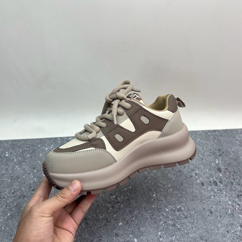 2024断码秋季真皮新款女鞋厚底休闲深口系带时尚牛皮百搭女单鞋,淘宝优惠券,粉丝福利购,淘宝优惠卷