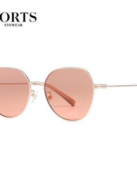 PORTS宝姿太阳镜时尚潮流个性墨镜女 复古圆形超轻镜架 PSF21502