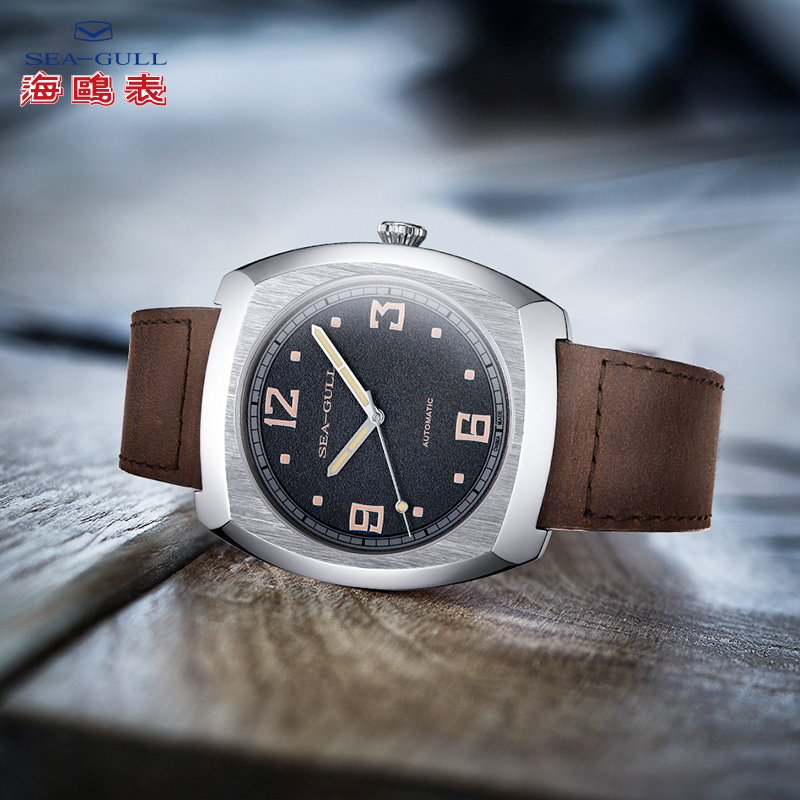 正品海鸥男士全自动防水夜光男表 名爵腕表城国产腕表