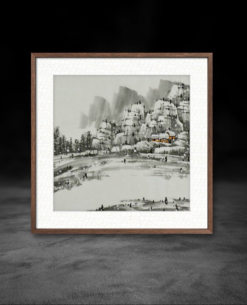 山水画小品堂口国画纯手绘字画书画中式客厅办公室装饰画 无款GG