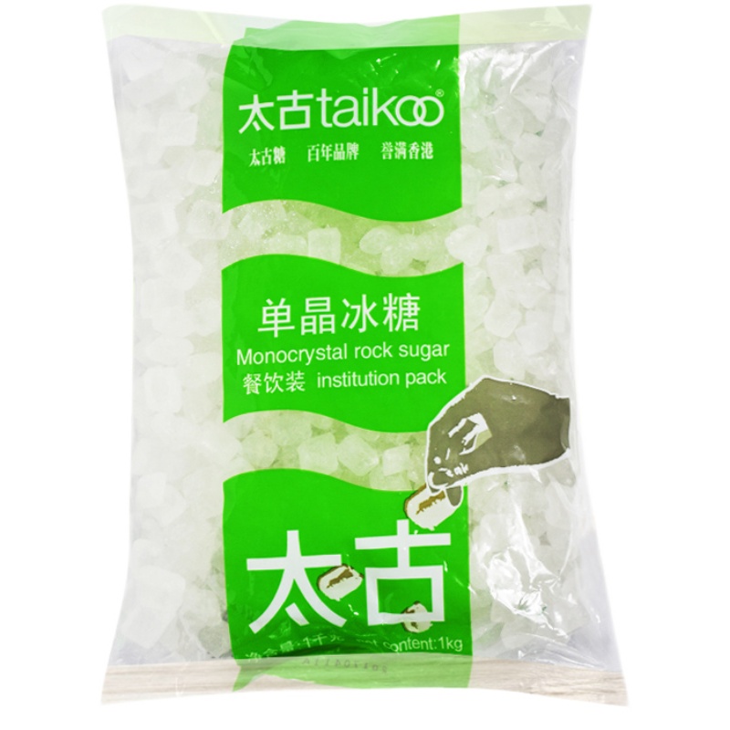 太古单晶冰糖1kg*2袋 甜汤冰糖金桔干搭雪梨柠檬煲汤冲调饮黄冰糖 - 图3