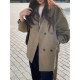 ເສື້ອຄຸມສັ້ນ HaloLuu khaki trench coat