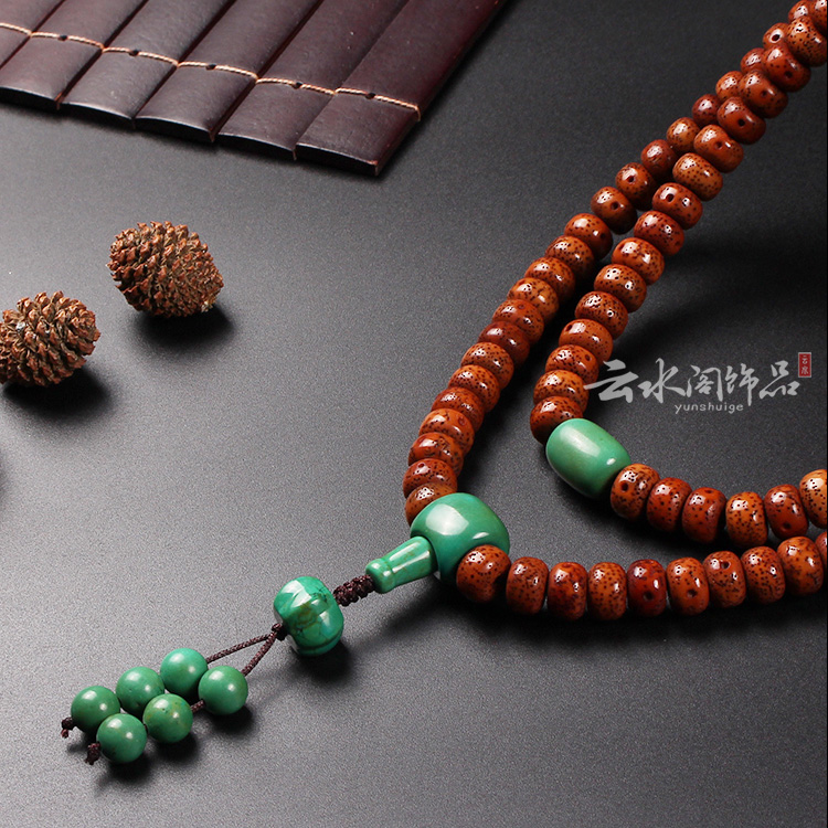 天然绿松石小金刚星月菩提配饰套餐佛珠文玩佛头三通套装全套配件,淘宝优惠券,粉丝福利购,淘宝优惠卷