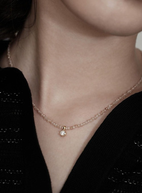 匠作级闪到  国产高品质莫桑钻吊坠串珠项链/手链/耳钉 太美了