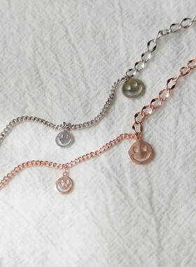 纯银包金冷淡风链条首饰品