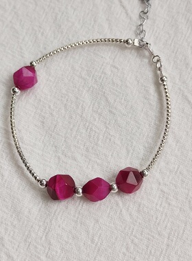 925女纯银包金时尚手链