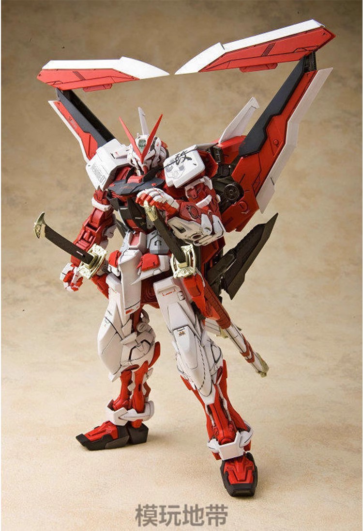 现货万代 MG 129红异端改 Astray Red红迷茫红色异端拼装-图2