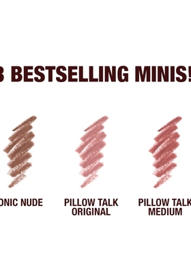 现货美代Charlotte Tilbury/CT唇线笔套装pillow talk 3*0.6g