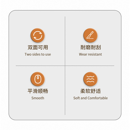 异能者鼠标垫小号双面可用耐用防滑游戏桌垫办公家用电竞超大 - 图0