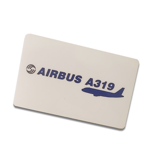 我爱飞行|欧洲空客AIRBUS A319飞机公交卡贴证件卡饭卡贴纸 - 图0