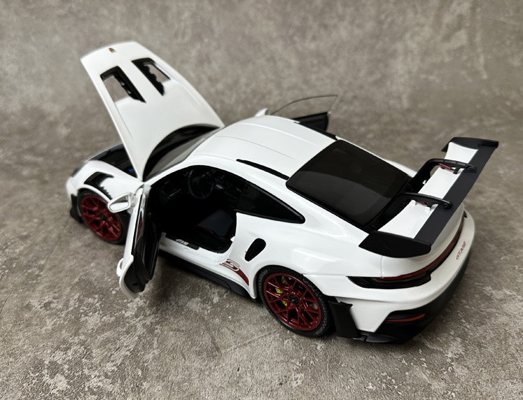 迷你切 1：18保时捷911 992GT3 RS 2022仿真合金汽车模型收藏-图3