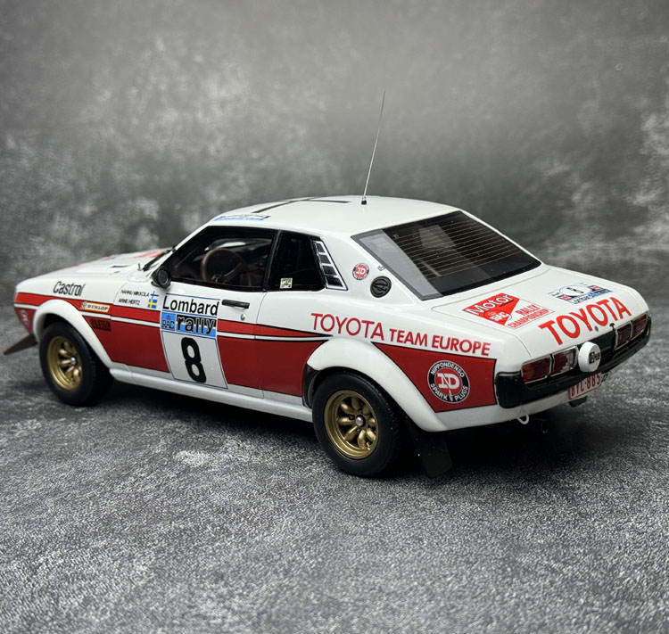 OTTO 1:18丰田赛利卡RA21 RAC RALLY 1977#8树脂汽车模型OT1044-图3