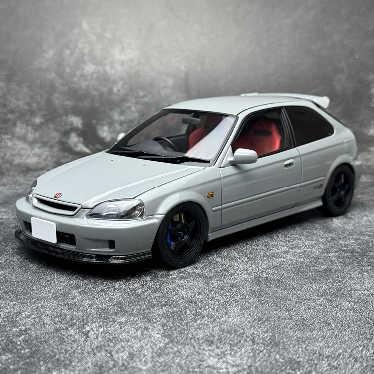 MOTORHELIX  1:18 本田思域Civic Type R EK9-120后期版 汽车模型 - 图0