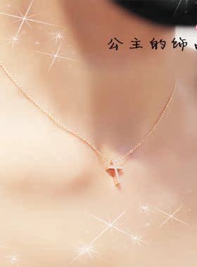 欧比雅韩国明星十字架锁骨项链