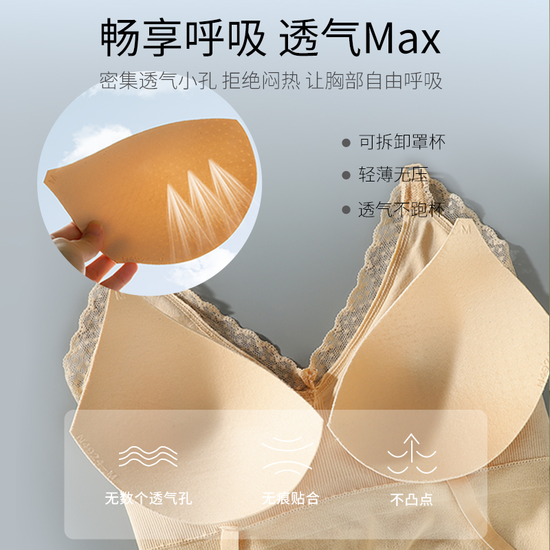 哺乳吊带背心免穿内衣孕妇怀孕期产后喂奶专用文胸哺乳期外出母乳 - 图3