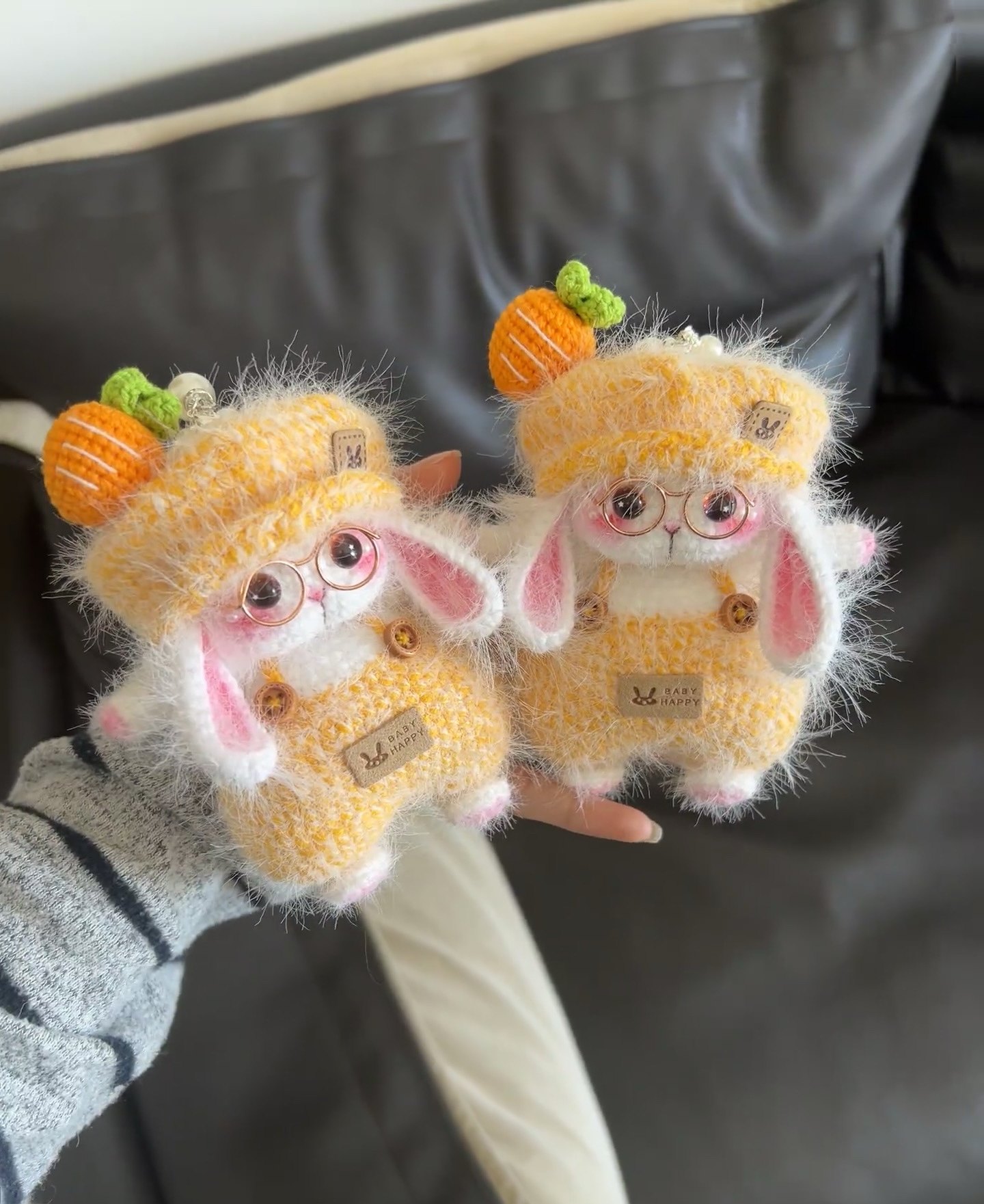 钩针钩织玩偶公仔毛线手工diy材料包糖糖兔毛毛挂件,淘宝优惠券,粉丝福利购,淘宝优惠卷