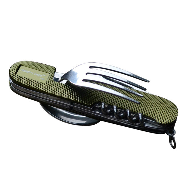 Wild multifunctional outdoor tools camping spoon tableware