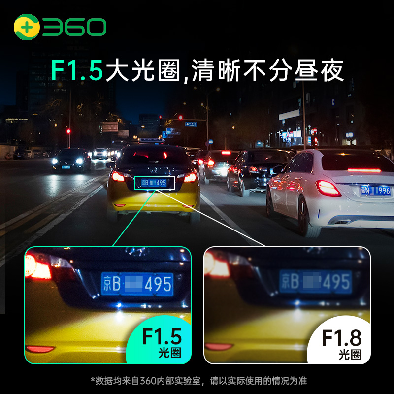 360行车记录仪K580 3K超清夜视无线WiFi蓝牙互联停车监控2023新款 - 图2