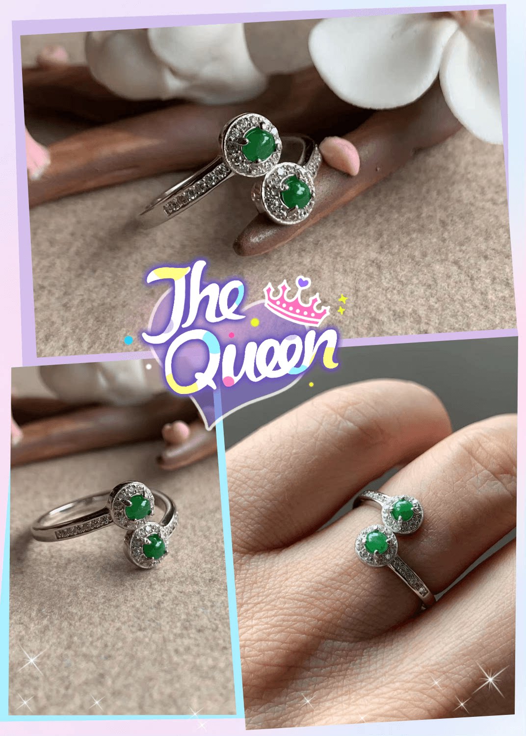 Myanmar Jade Green Cabochon Ring Jade Bracelet
