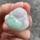 Myanmar Jade Buddha Jade Pendant Green Floating Flowers Green Buddha Lord
