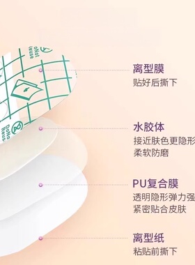 海氏海诺水胶体防磨脚专用贴使用方便小巧便捷防磨脚贴正品保证