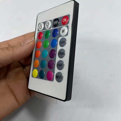 RGB氛围led灯LED智能RGB24灯条键遥控器小夜灯灯彩色灯泡控制器 - 图3