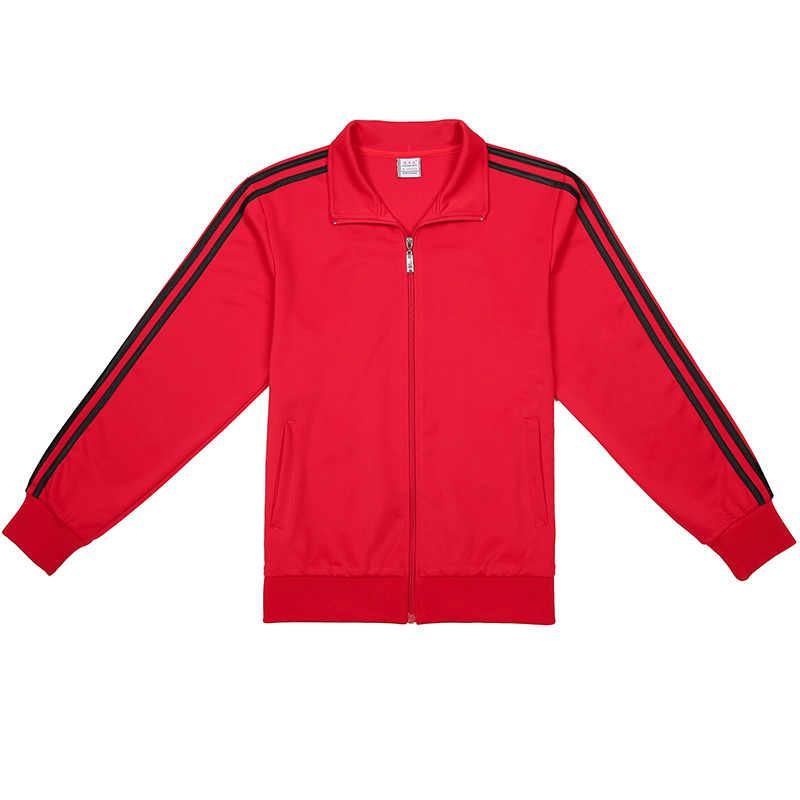 奥米达红色运动套装女休闲两件套佳木斯广场舞运动服三件套团体服