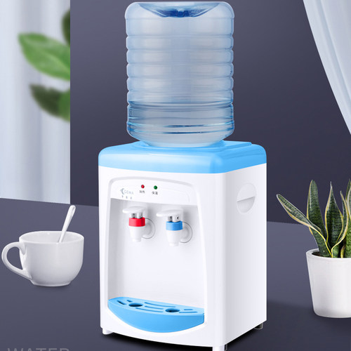 饮水机迷你台式小型家用迷你型可加热办公室冷热通用小桶水饮水器 - 图0