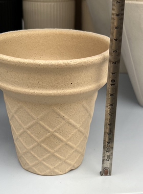 波点花盆陶瓷复古花盆手工绘画肌理花盆摆件蝴蝶兰彩叶芋盆