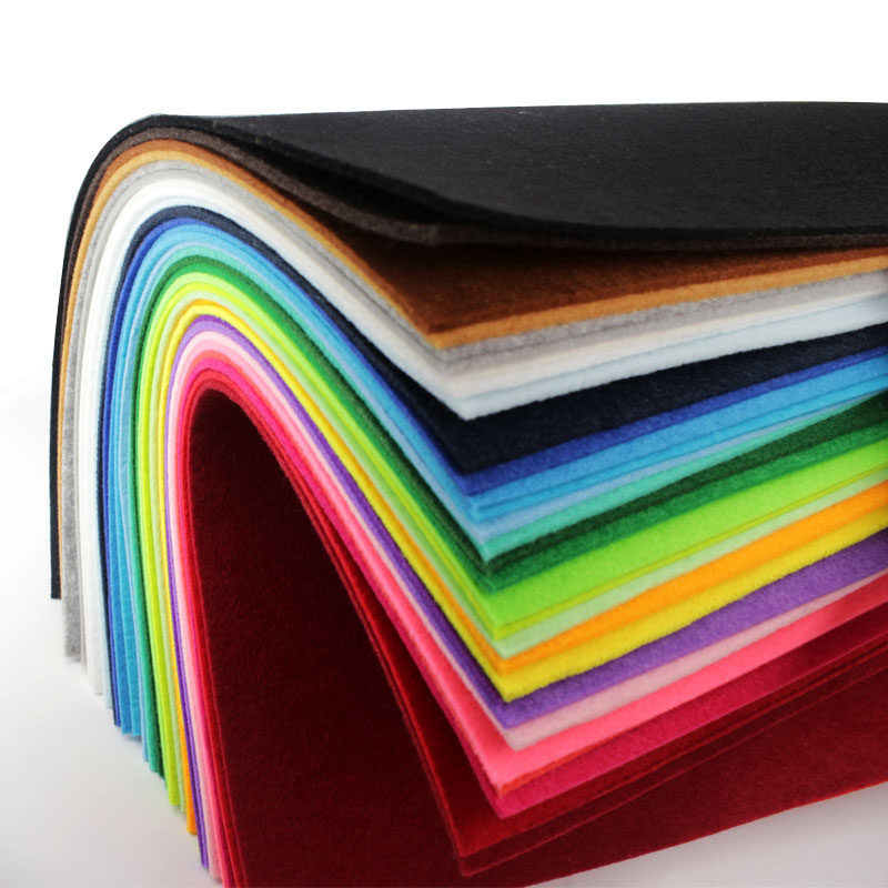 3mm加厚不织布布料50*50无纺布幼儿园布织布儿童手工diy毛毡布-图2