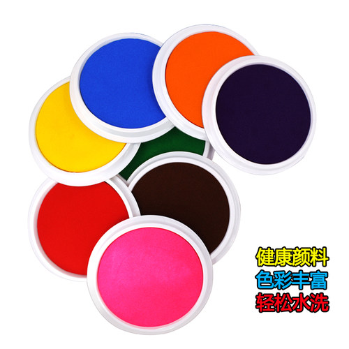 儿童大号手掌印台可水洗绘画颜料手指画快干印泥宝宝手脚印幼儿园 - 图3