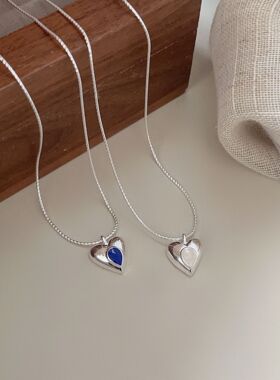 持恒s925纯银水滴爱心项链女韩国东大门小众ins风百搭爆款锁骨链