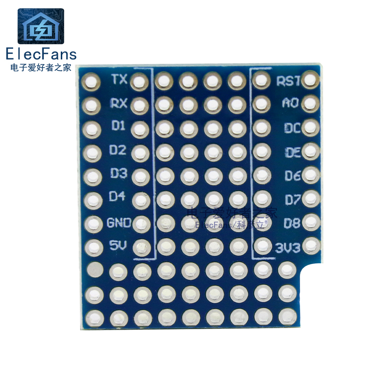 迷你双面插板面包板模块WIFI物联网扩展版适用于 D1 Mini开发板-图1