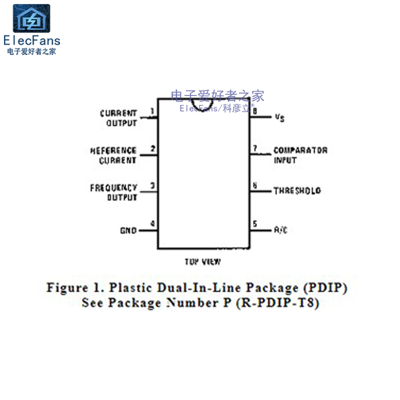 LM331N直插DIP/贴片SOP8 频率电压(F/V)转换器A/D 芯片IC - 图0