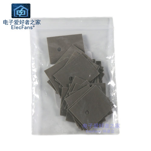 (30片)绝缘硅胶导热片矽胶片 TO-3P有孔20*26mm 散热器隔离片垫片 - 图2
