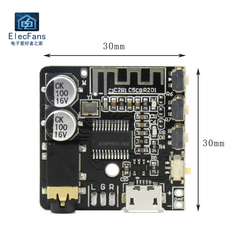 可充电 蓝牙5.0解码板MP3音频接收器模块音箱音响功放改装播放器 - 图2