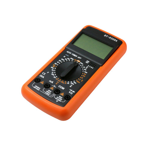 DT9205A数字万用表测量电阻电容电子电流电压电工表笔线测试仪表 - 图0