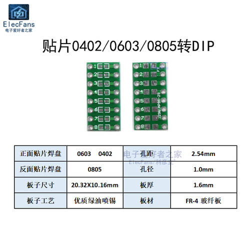 贴片转直插PCB SOP8/14/16/20/24/SOT23/QFN/QFP转DIP万用转接板 - 图1