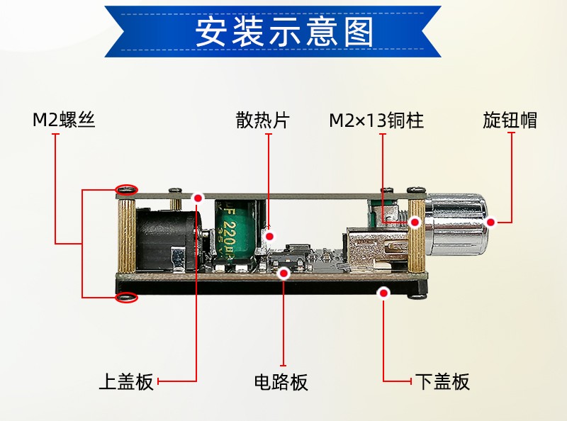 XY-C50L 5.0蓝牙2*50W数字功放板HIFI发烧2.0音箱音响DIY改装模块 - 图1