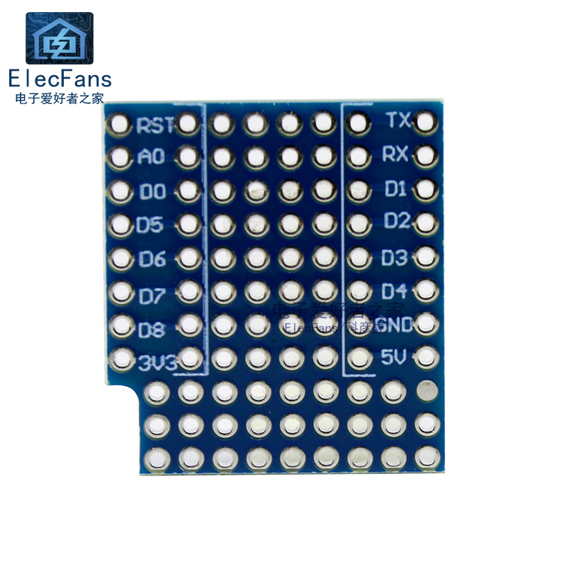 迷你双面插板面包板模块WIFI物联网扩展版适用于 D1 Mini开发板-图0