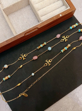 国风新中式连衣裙脸项链ZHAZHA