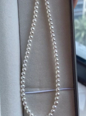 ZHAZHA韩国天然极光AK真珍珠项链女款2025新款爆款轻奢小众高级感