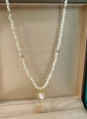 ZHAZHA韩国新款时尚简约百搭小米珠小众设计感锁骨链女高级感项链