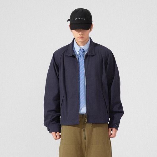 BPCALL25AW 哈灵顿夹克vintage复古夹克cleanfit纯棉帆布薄款夹克 - 图1