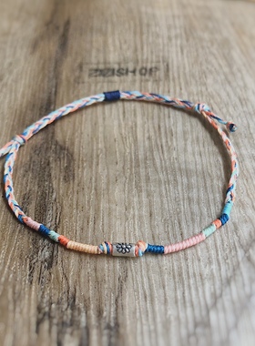 新中式银饰复古手工编织手链