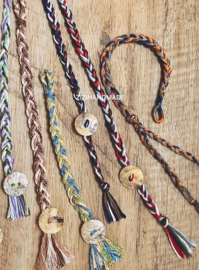 民族风藏式流苏手工编织手绳