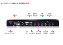 (Chenxing Technology) vocal arts Ai2028 effectors 5 1 track front stage effectors KTV Audio Processors