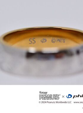 日本Phiten法藤史努比星辰戒指复古圆形卡通指环个性礼物轻奢质感